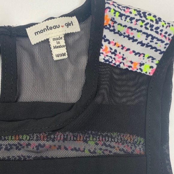 Monteau Girl Sleeveless Dress Multi-Color Sz 10-12 - Picture 4 of 6